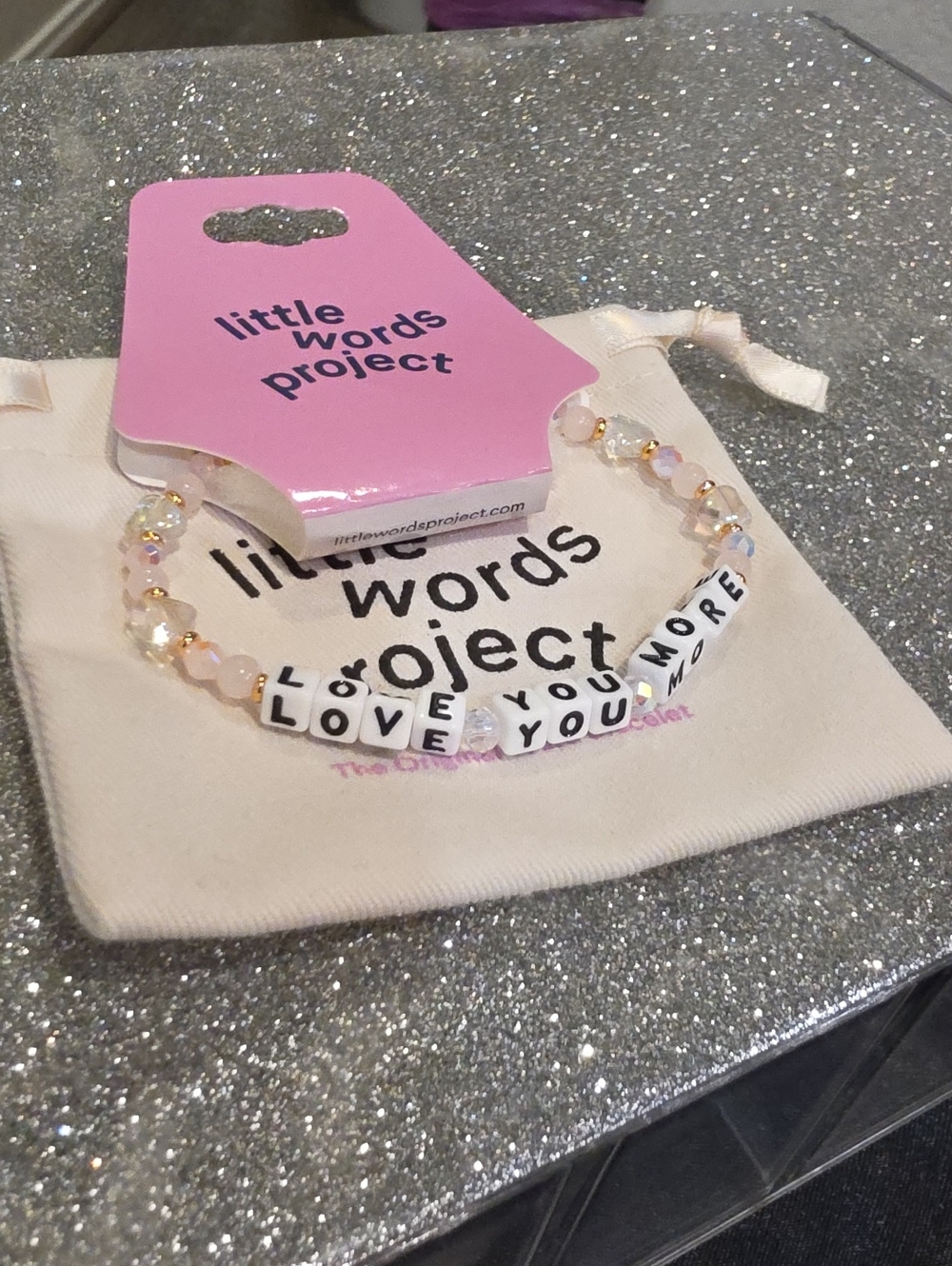 Little Words Project "Love You More" Beaded Bracelet - Picture 9 of 9
